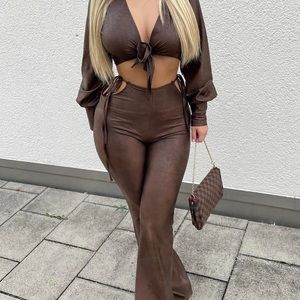 Trendy Brown 2pc set